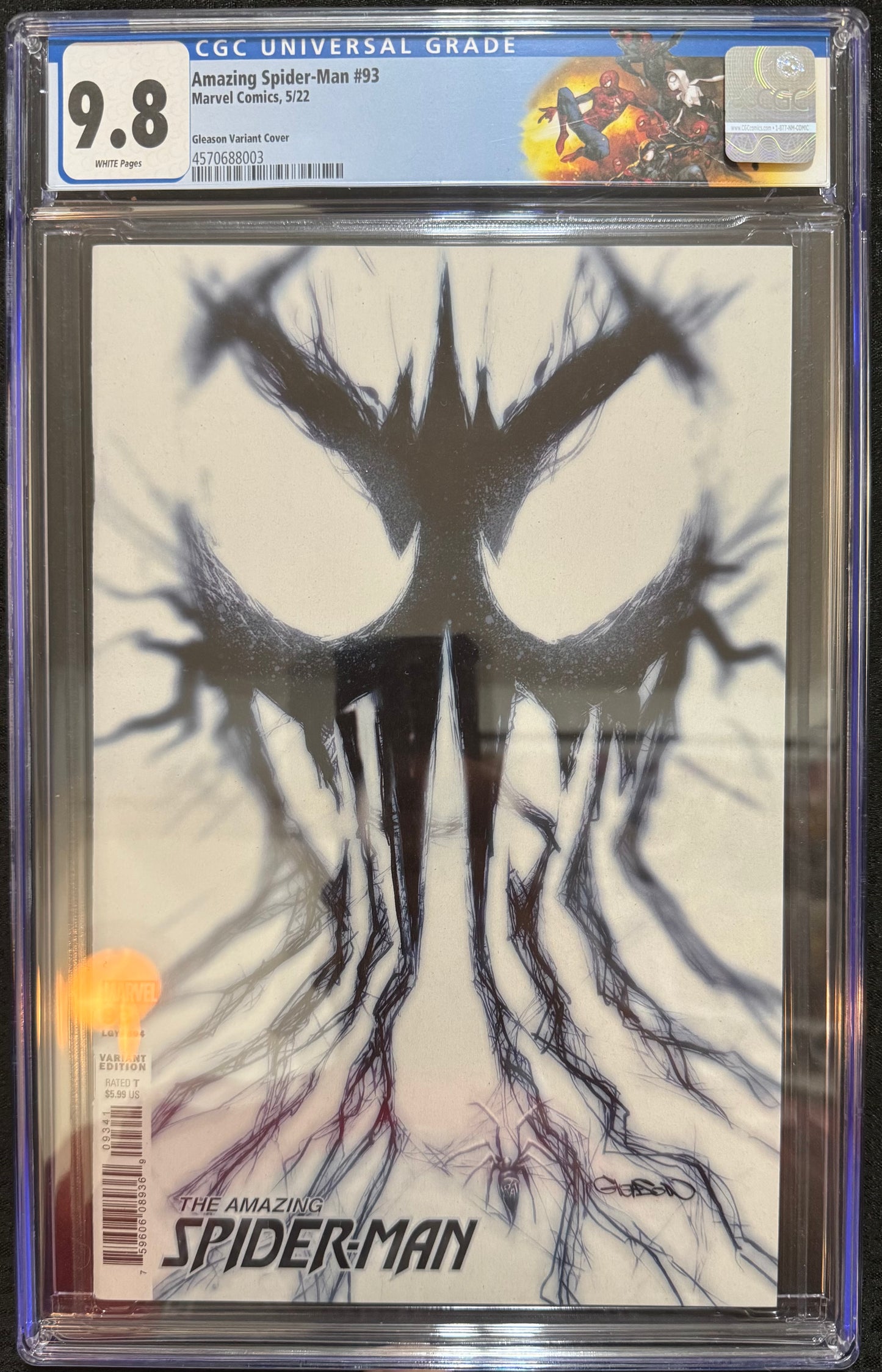 Amazing Spider-Man #93 2022 - First Appearance of Chasm CGC 9.8