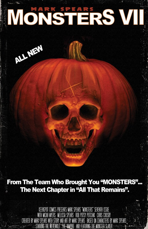 Mark Spears Monsters #7 Cover C Halloween Movie Homage- Keenspot Entertainment 2025
