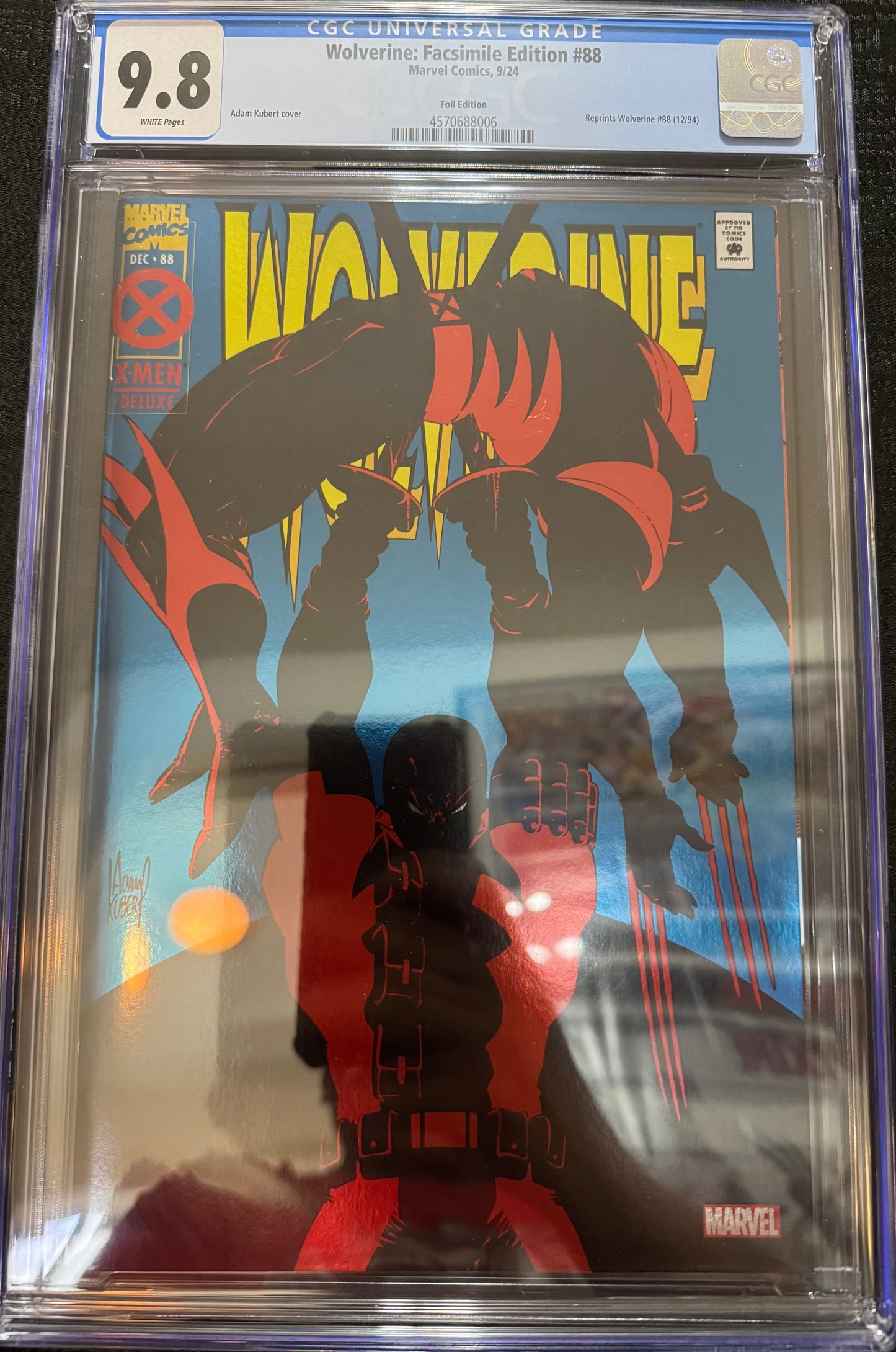 Wolverine #88- Foil Facsimile Edition CGC 9.8