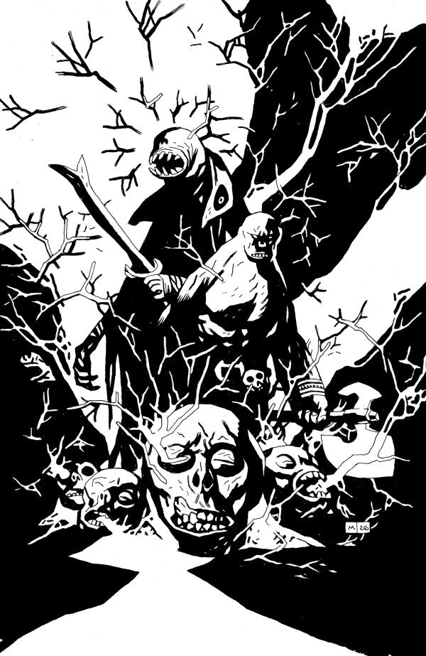 Red Roots #1 Mike Mignola B&W 1:50 incentive - Image Comics Presale