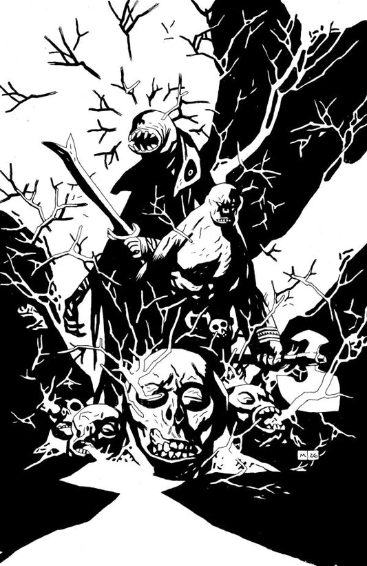 Red Roots #1 Mike Mignola B&W 1:50 incentive - Image Comics Presale